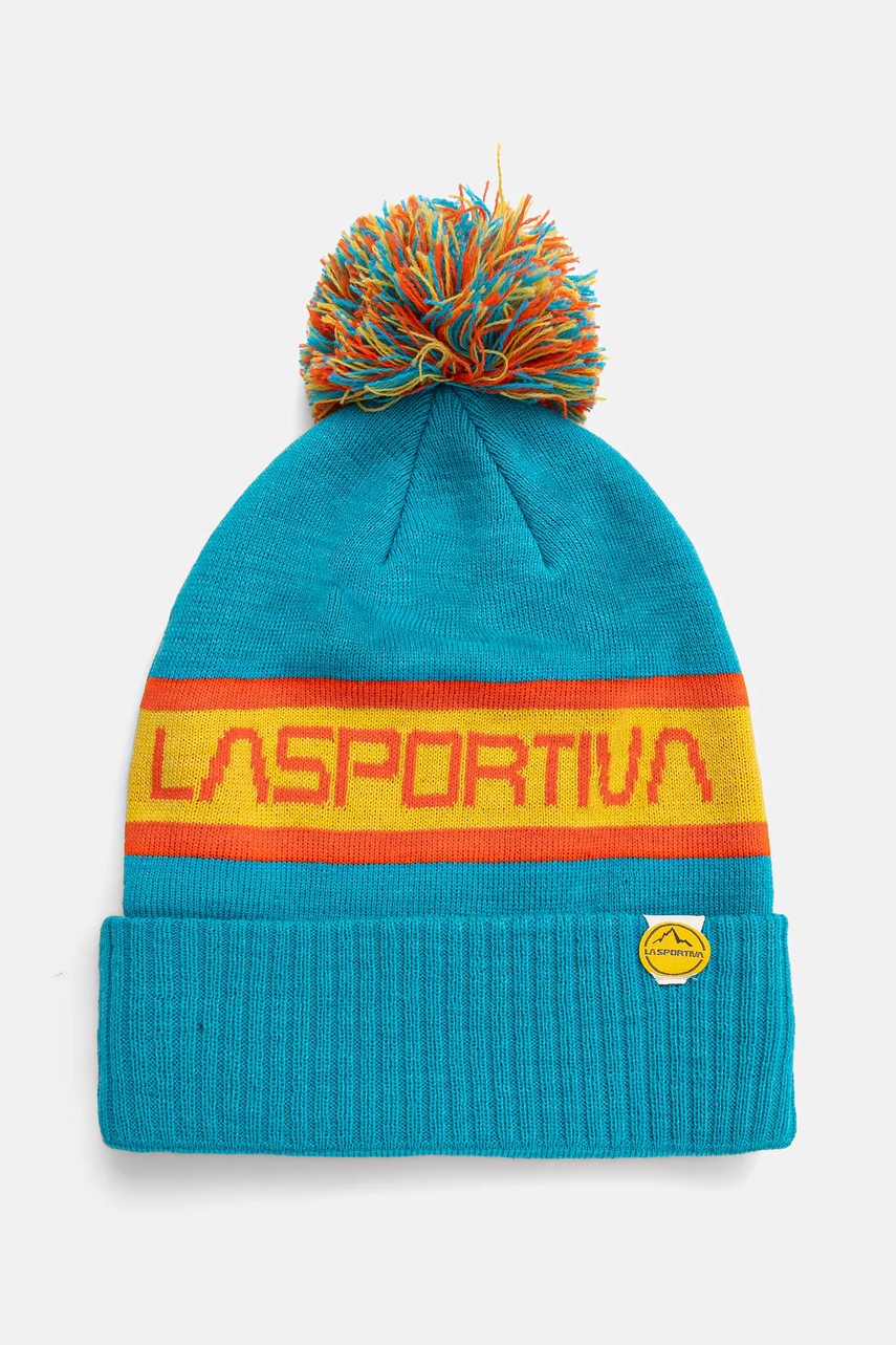 

Шапка LA Sportiva Orbit в тюркоазено от плътен трикотаж Y64614735, Тюркоазен
