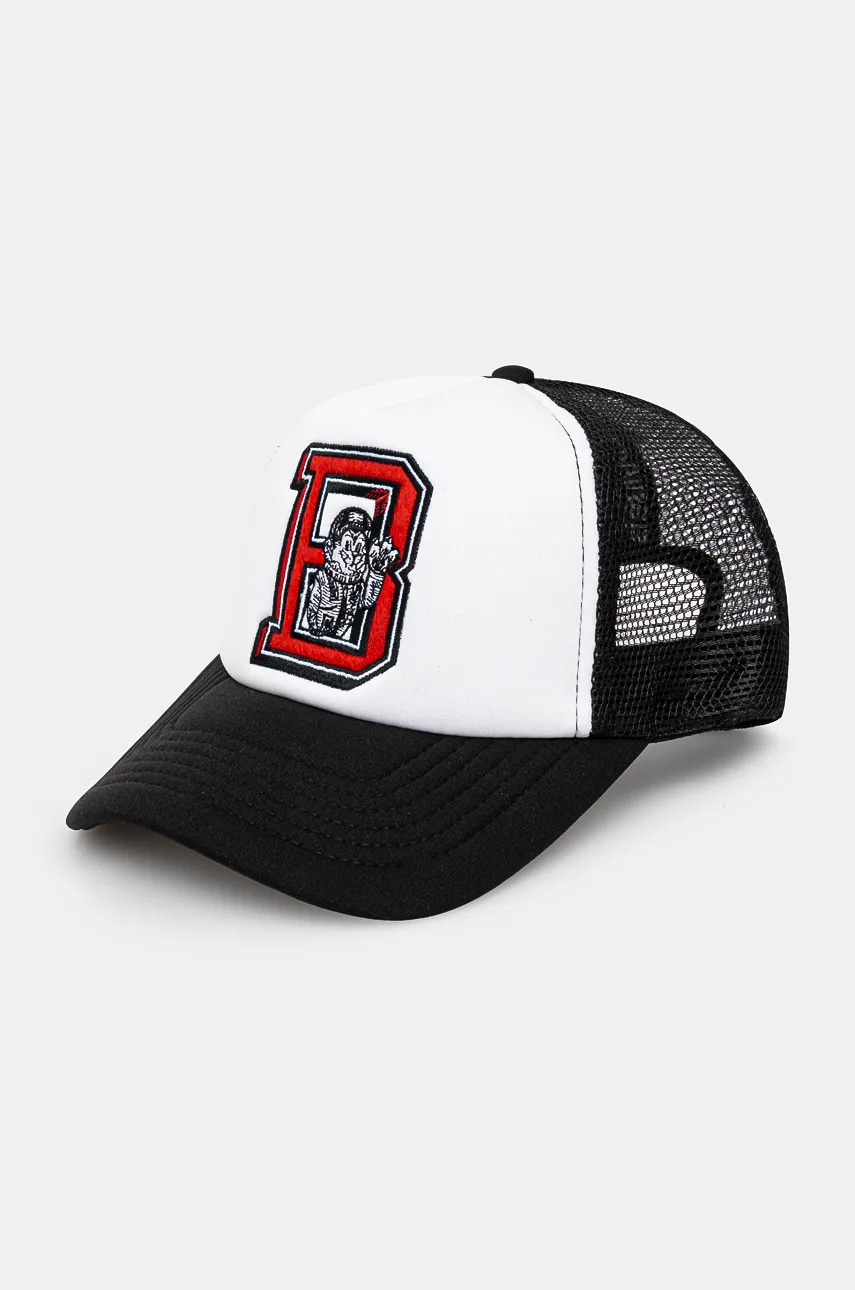 Billionaire Boys Club șapcă College Trucker Cap culoarea negru, cu imprimeu, B24360 Billionaire Boys Club șapcă College Trucker Cap culoarea negru, cu imprimeu, B24360