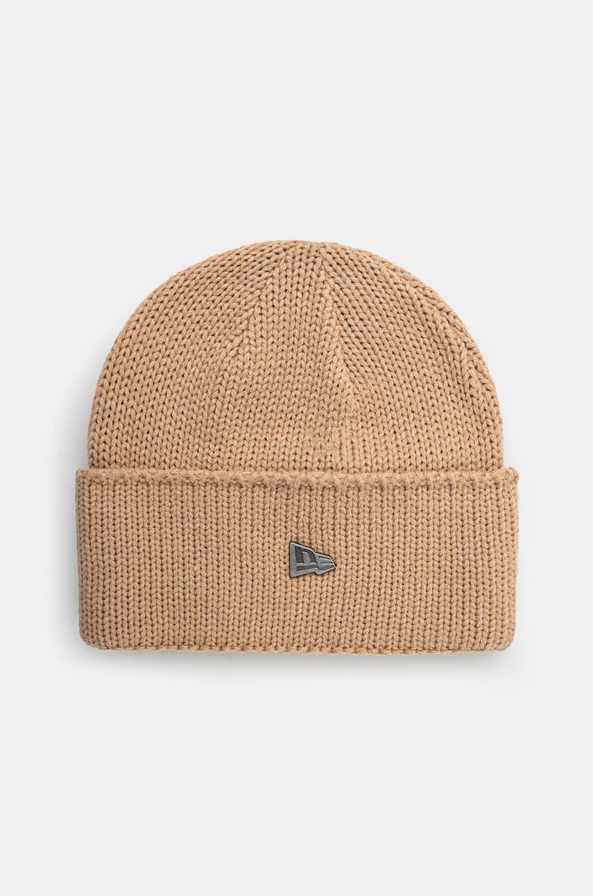 Čiapka s prímesou vlny New Era WIDE CUFF BEANIE