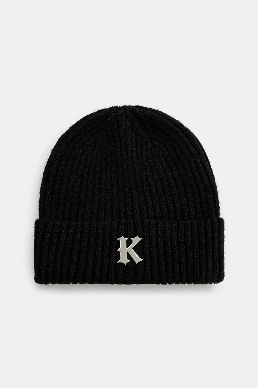 Karl Kani caciula culoarea negru, din tricot gros, 70200020