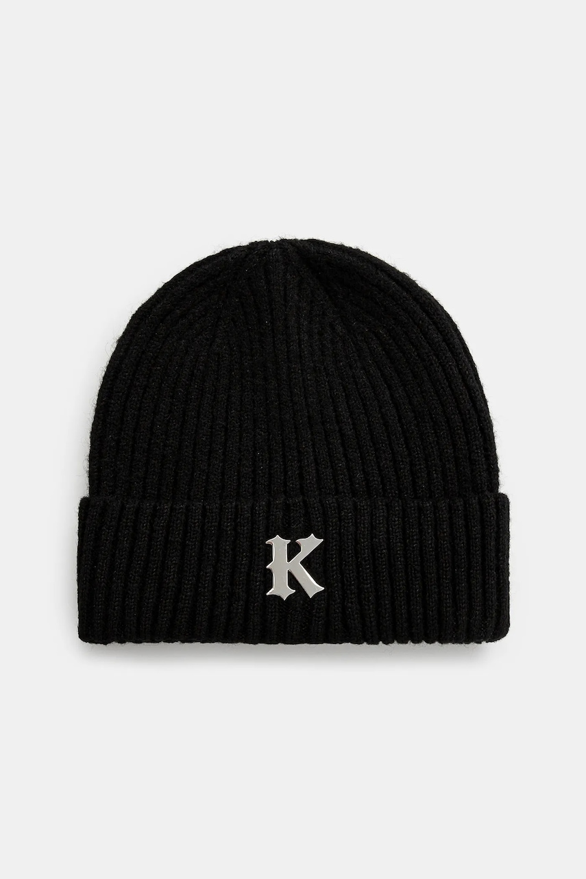 Karl Kani caciula culoarea negru, din tricot gros, 70200020