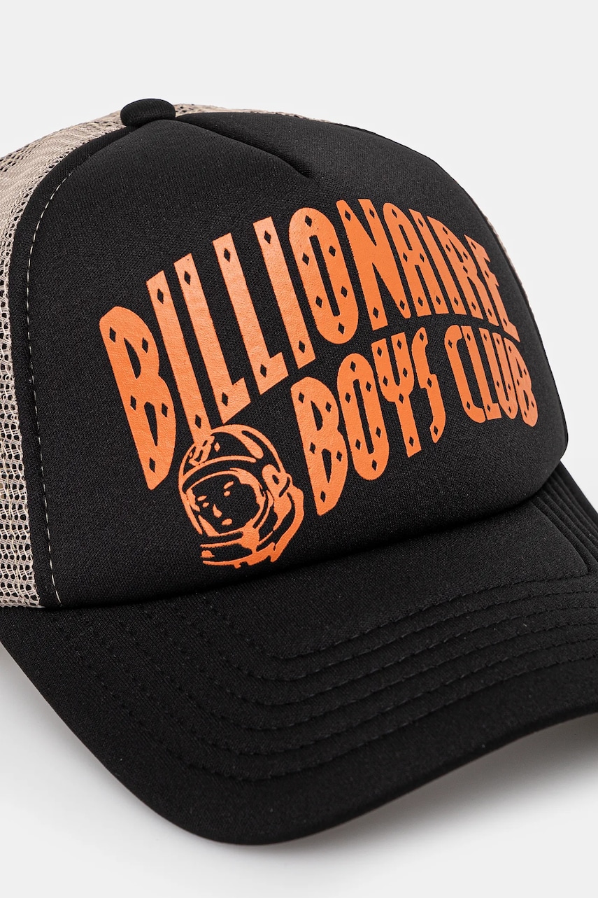 Кепка Billionaire Boys Club Arch Logo Trucker Cap цвет чёрный с принтом B24471 Кепка Billionaire Boys Club Arch Logo Trucker Cap цвет чёрный с принтом B24471