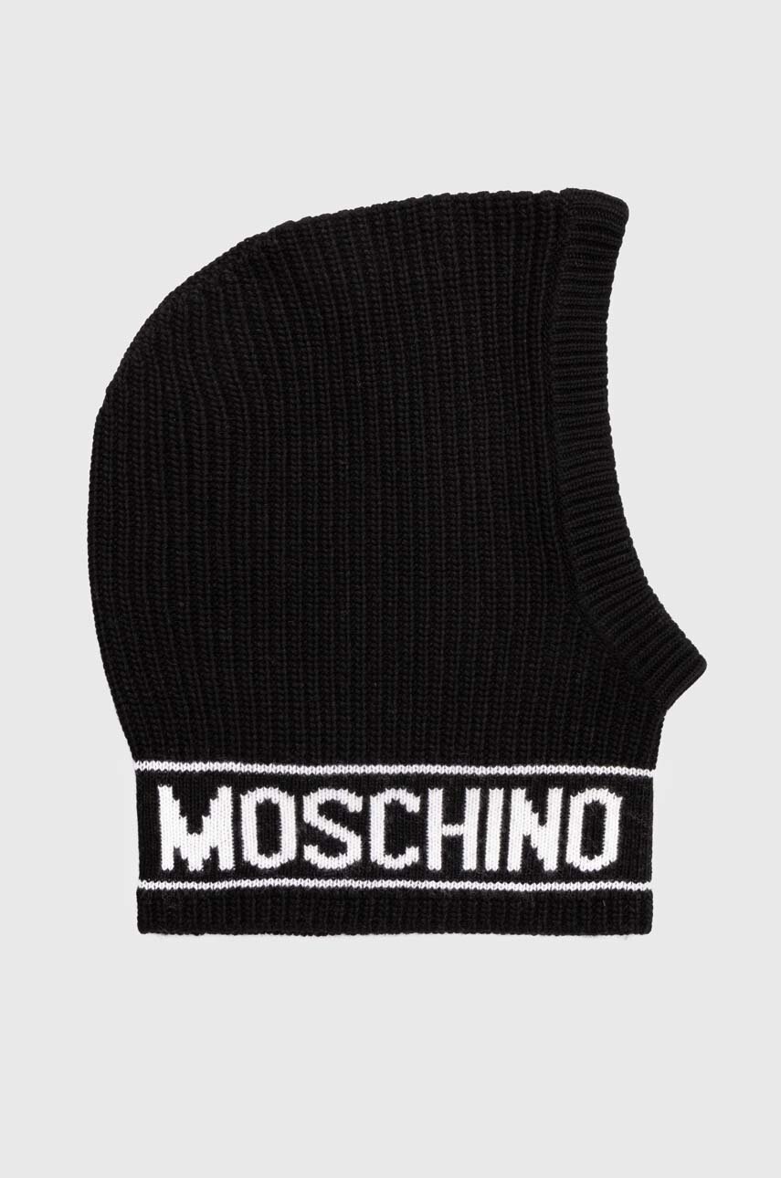 

Вълнена балаклава Moschino в черно M3136 65414, Черен