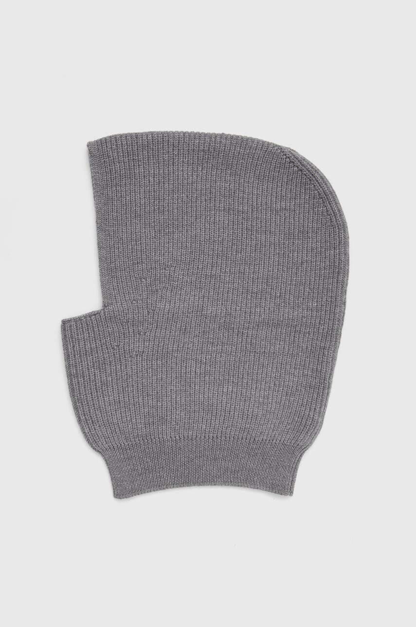 

Вълнена балаклава Max Mara Leisure в сиво 2426576028600, Сив