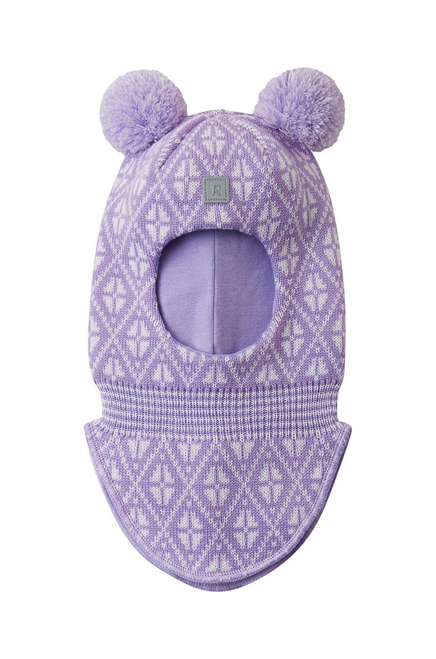 

Детска вълнена балаклава Reima Kuuraan в лилаво 5300214A, Виолетов