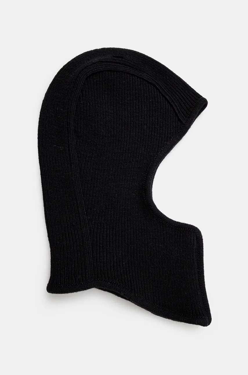 AMBUSH cagulă din lână Rib Knit Balaclava culoarea negru, BMLC002F24KNI0011000 AMBUSH cagulă din lână Rib Knit Balaclava culoarea negru, BMLC002F24KNI0011000