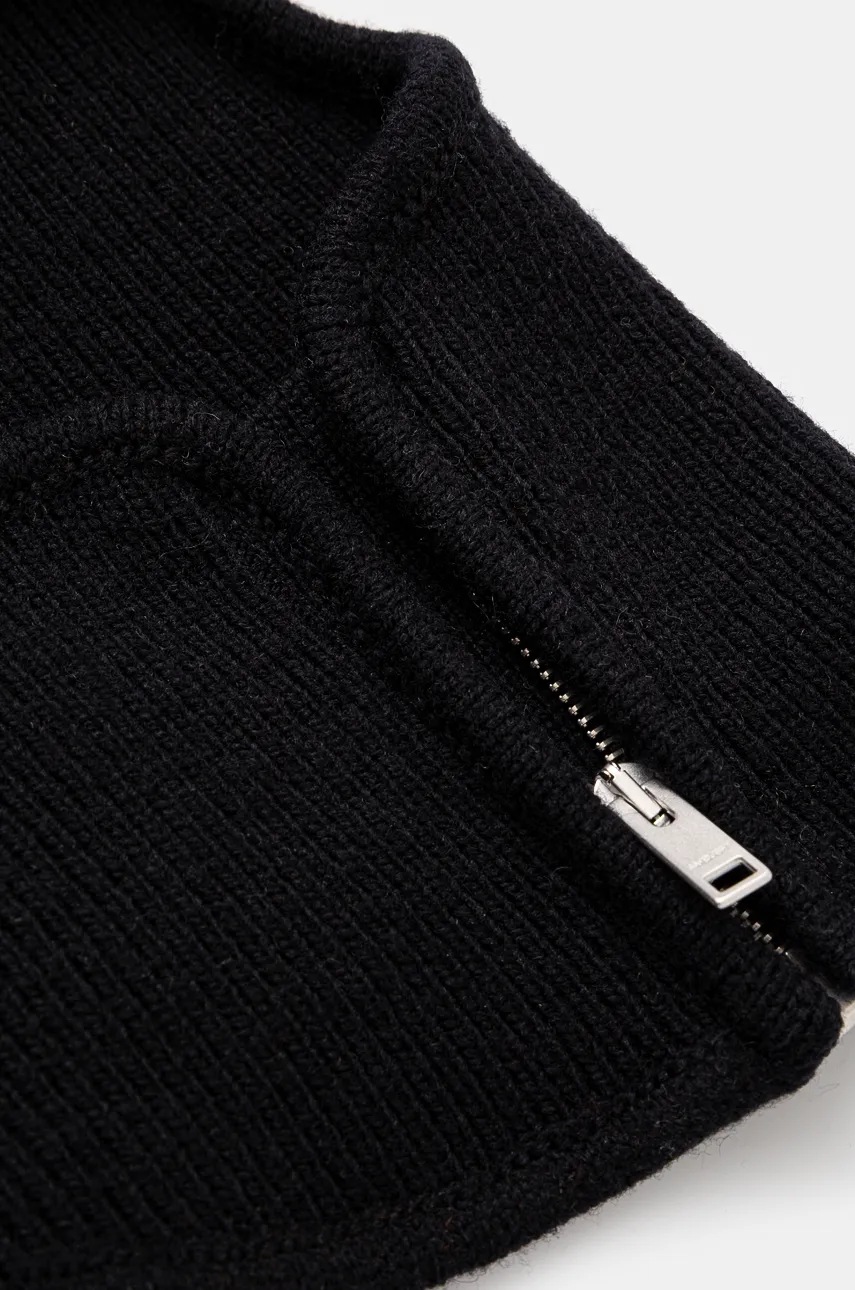 Μάλλινη μπαλακλάβα AMBUSH Rib Knit Balaclava χρώμα: μαύρο, BMLC002F24KNI0011000 φωτογραφία