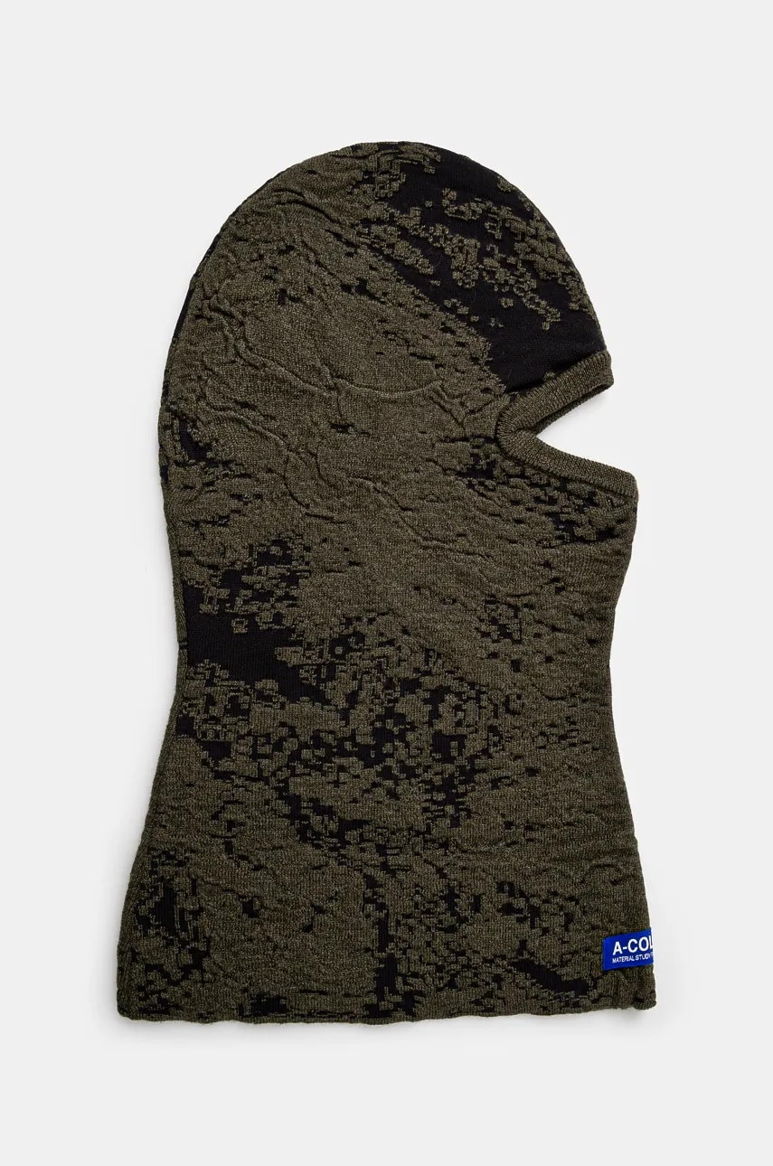A-COLD-WALL* cagulă din lână Composite Balaclava culoarea gri, ACWUA208