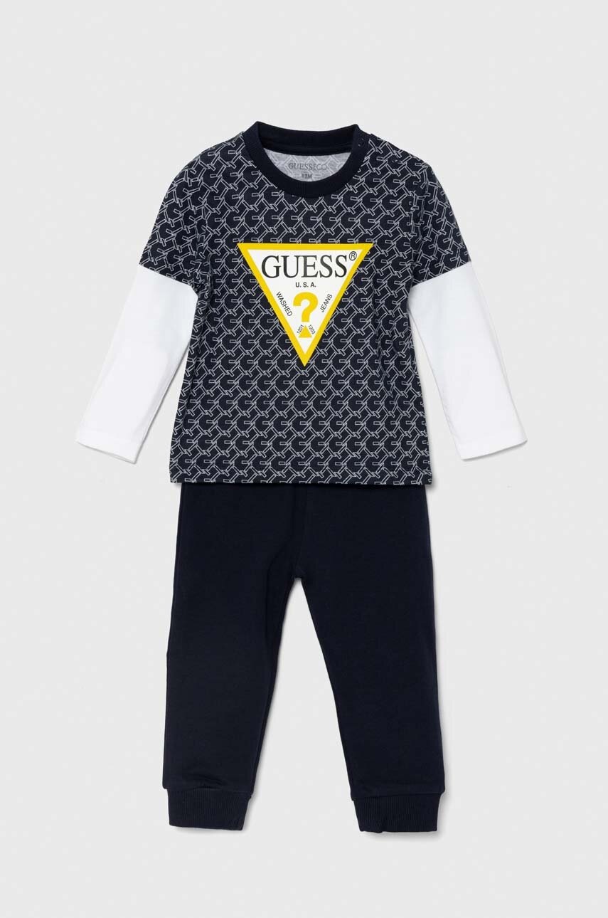 

Бебешки памучен комплект Guess в тъмносиньо I4YG01 K8HM3, Тъмносин