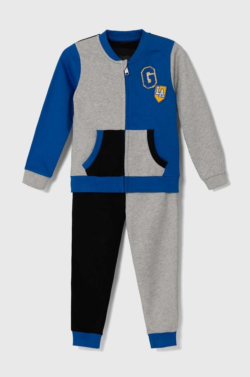 

Детски памучен анцуг Guess в синьо N4YG06 KA6R3, Син