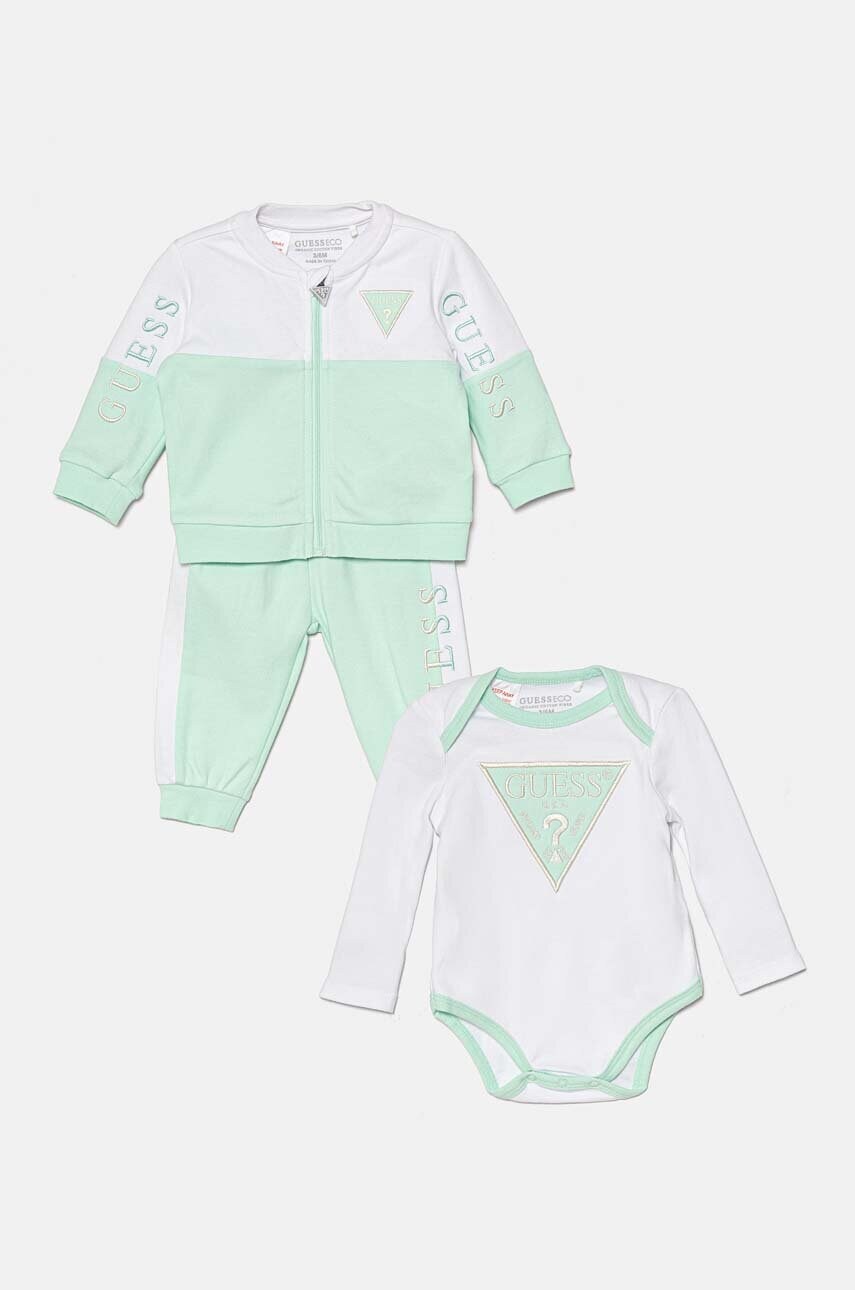 

Бебешки памучен комплект Guess в синьо H4YW00 KA6W4, Син
