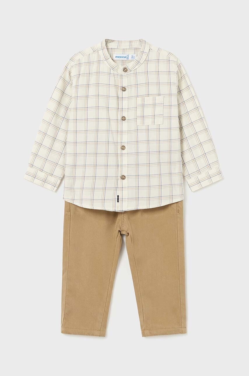 Mayoral compleu bebe culoarea bej, 2545