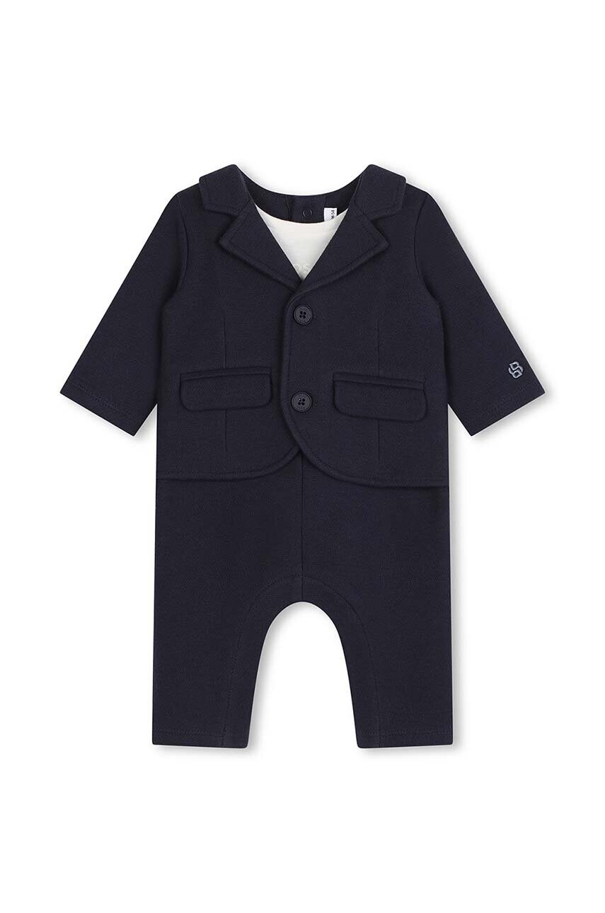 BOSS compleu bebe culoarea albastru marin, J51055