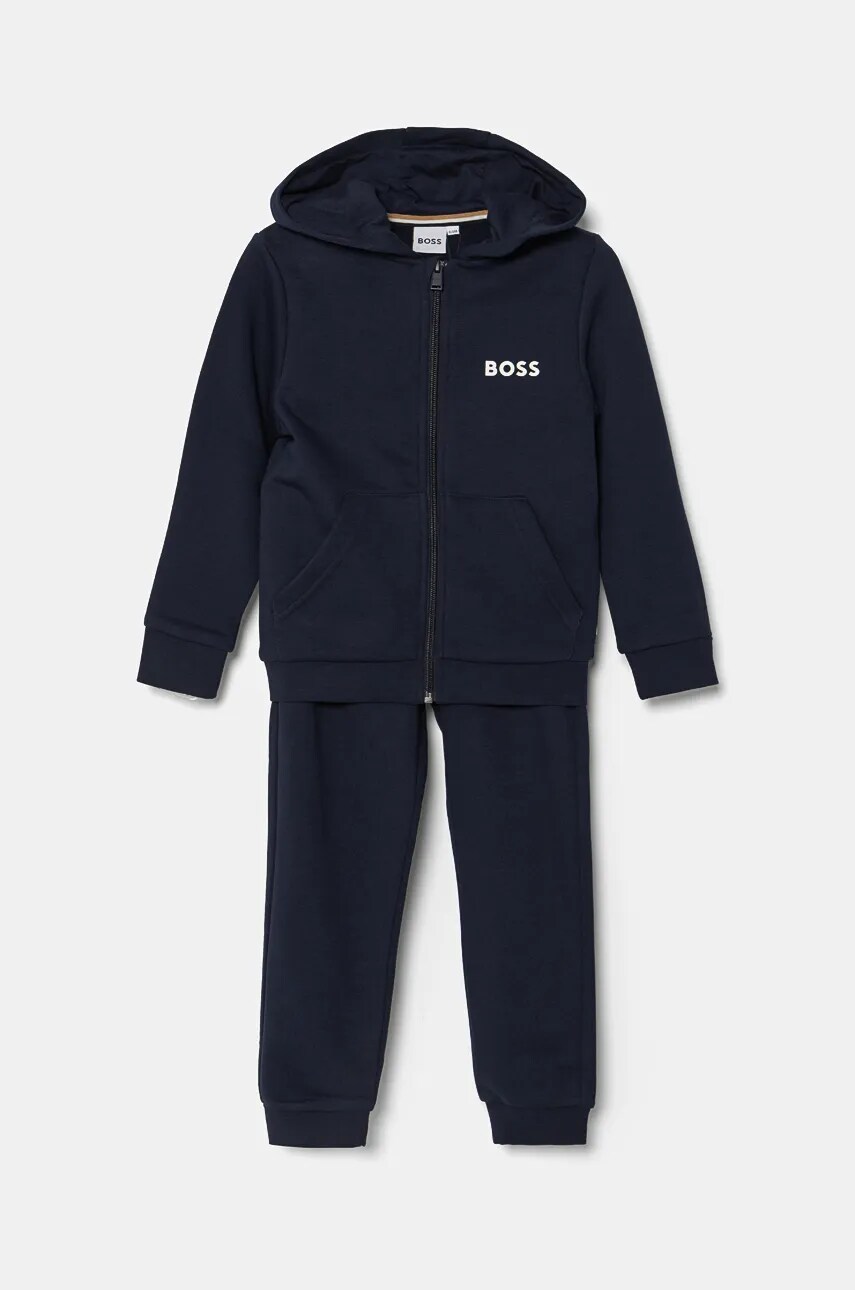 BOSS trening copii culoarea albastru marin, J51136