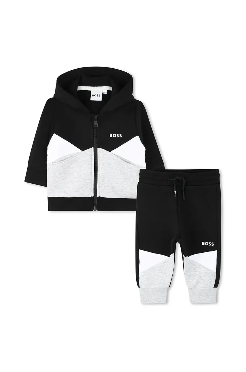 BOSS trening bebelusi culoarea negru, J51262 BOSS trening bebelusi culoarea negru, J51262 - Treninguri.eu