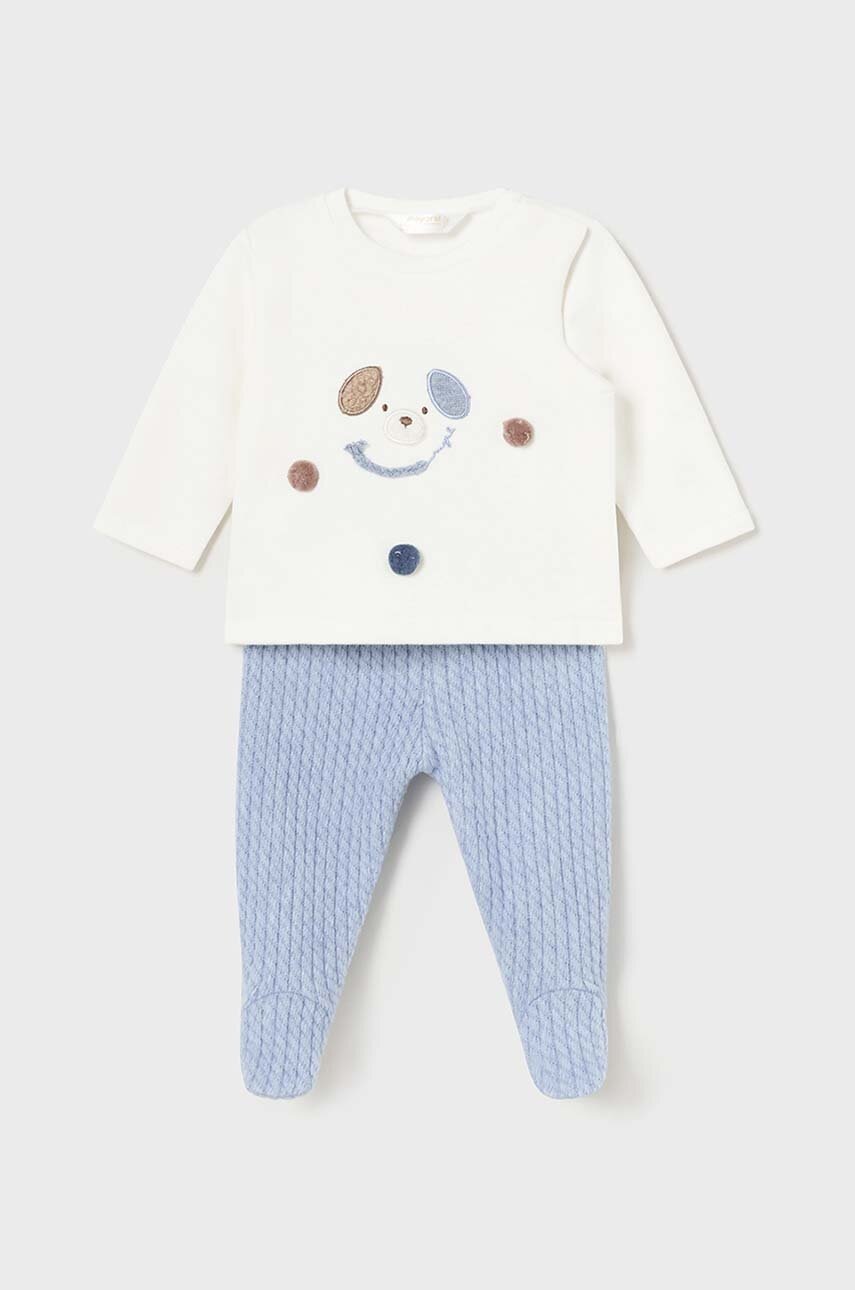 

Комплект за бебета Mayoral Newborn в синьо 2510, Син