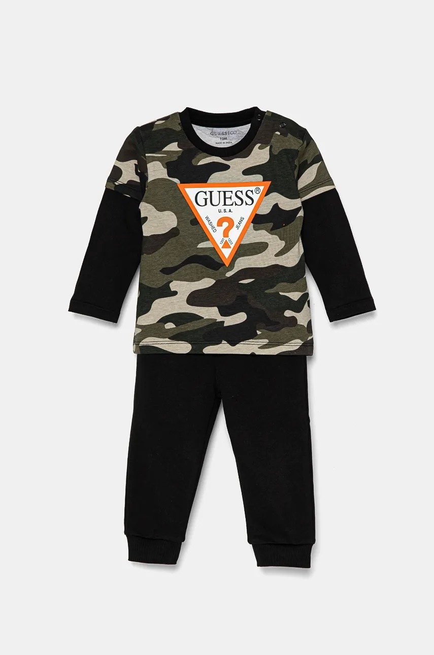 

Бебешки памучен комплект Guess в зелено I4BG00 I3Z13, Зелен