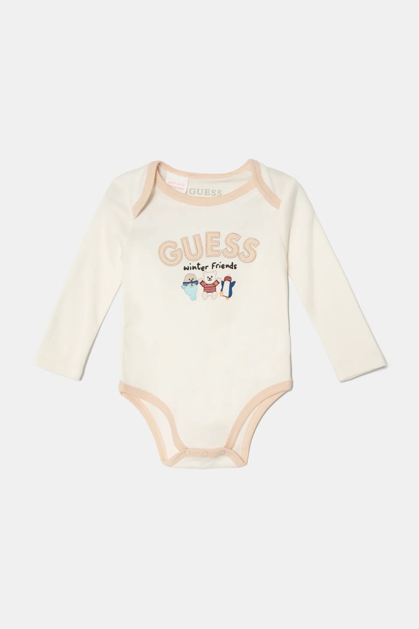 Комплект для немовлят Guess колір бежевий P4BG10 WFRS0