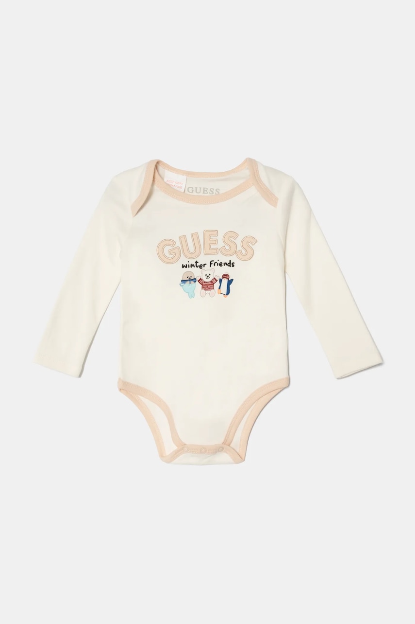 Комплект для младенцев Guess цвет бежевый P4BG10 WFRS0 Комплект для младенцев Guess цвет бежевый P4BG10 WFRS0