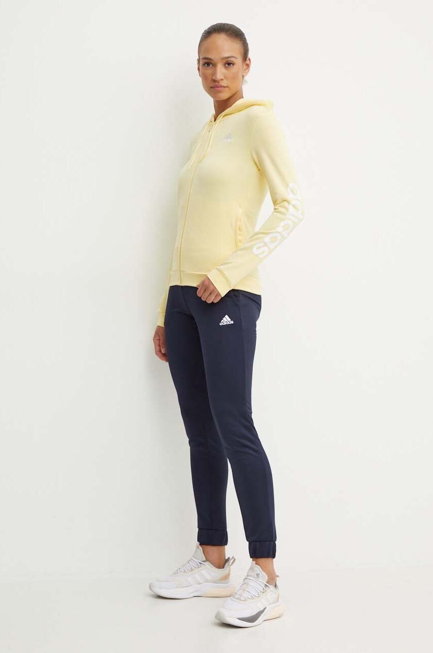 adidas trening Essentials femei, culoarea galben, IW8631