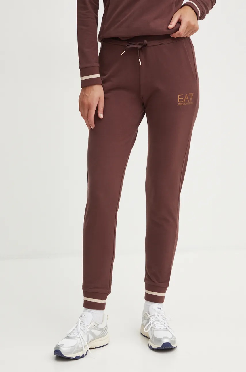 Спортивний костюм EA7 Emporio Armani жіночий колір коричневий TJTXZ.8NTV56 