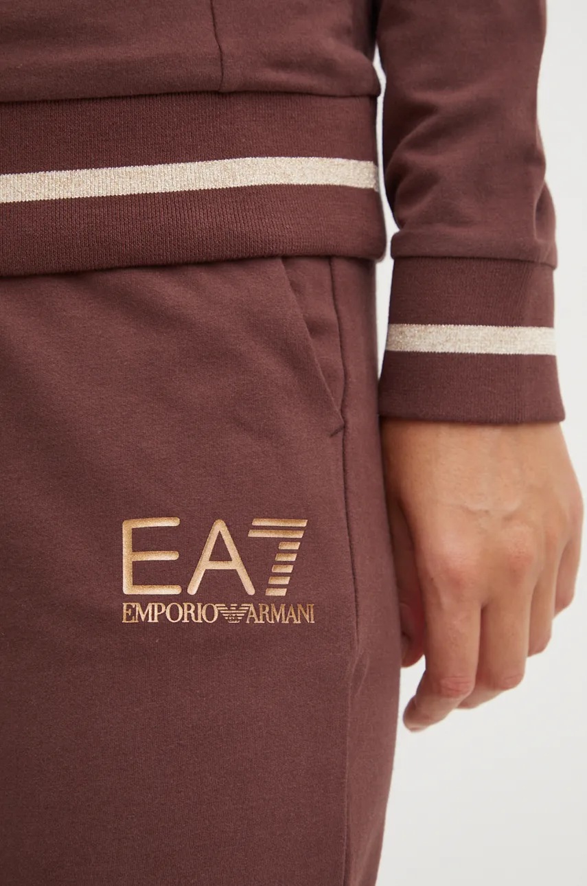 Спортивний костюм EA7 Emporio Armani жіночий колір коричневий TJTXZ.8NTV56 