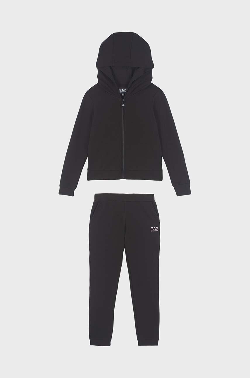 EA7 Emporio Armani trening copii culoarea negru, 6DFV05 FJZIZ
