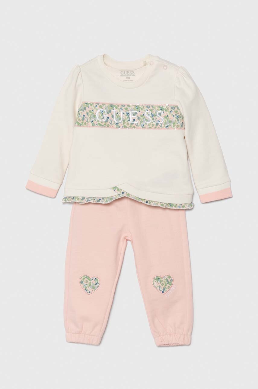 

Бебешки памучен спортен комплект Guess в бежово A4YG12 KA6R4, Бежов