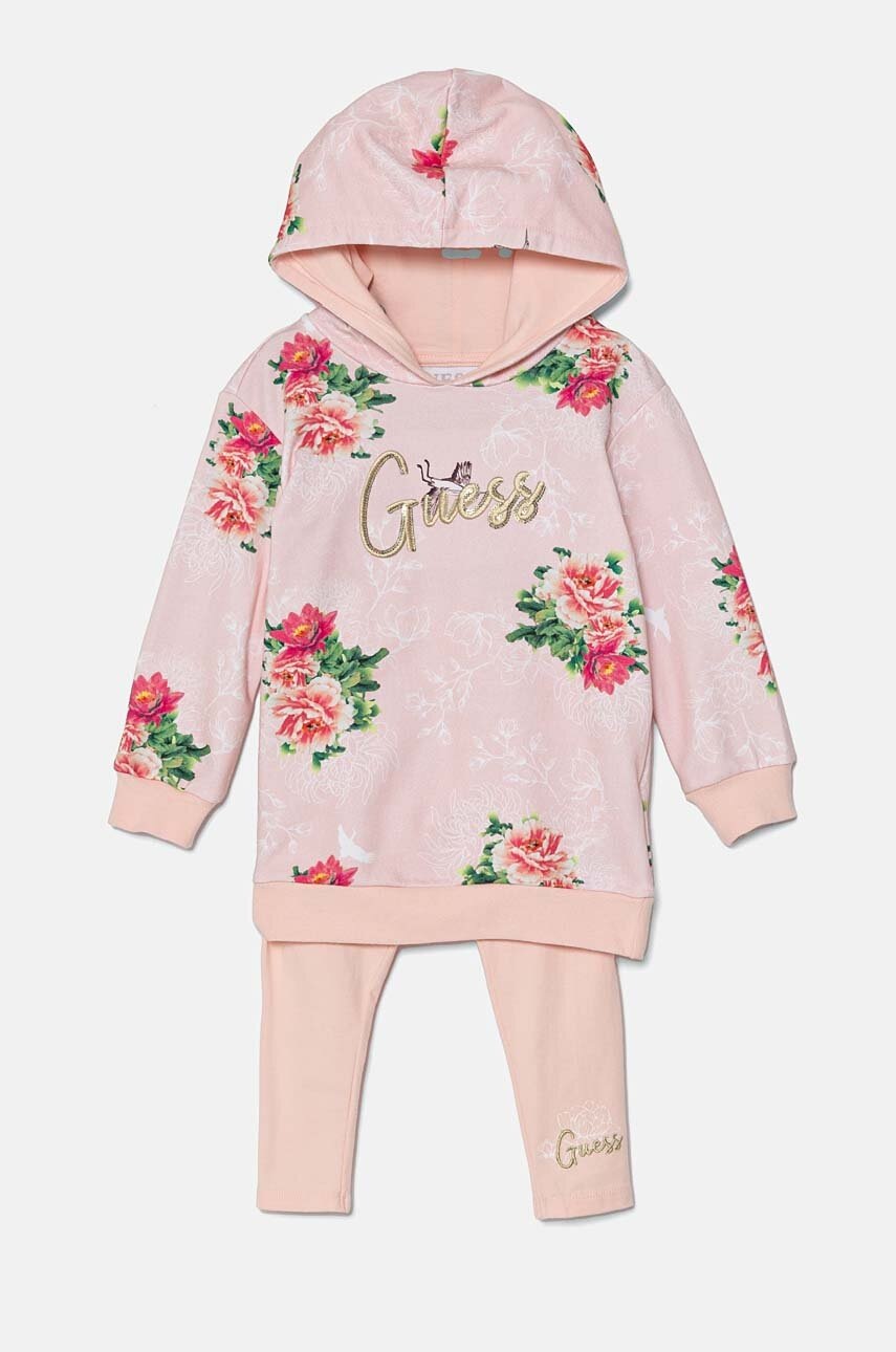 

Детски комплект Guess в розово K4YG04 KA6R4, Розов