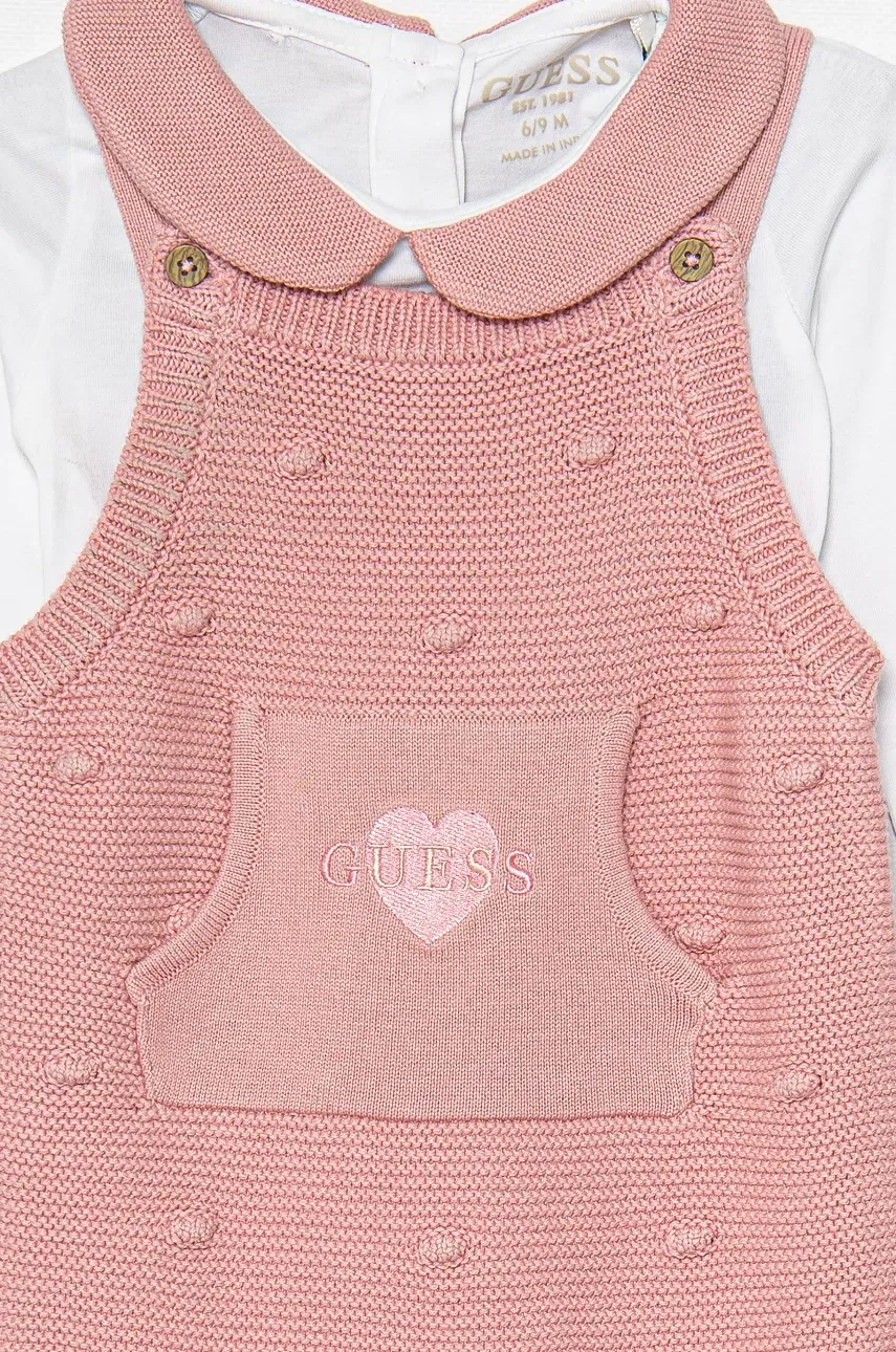 Pamučni Komplet Za Bebe Guess Boja: Ružičasta, S4YG09 K6YW0