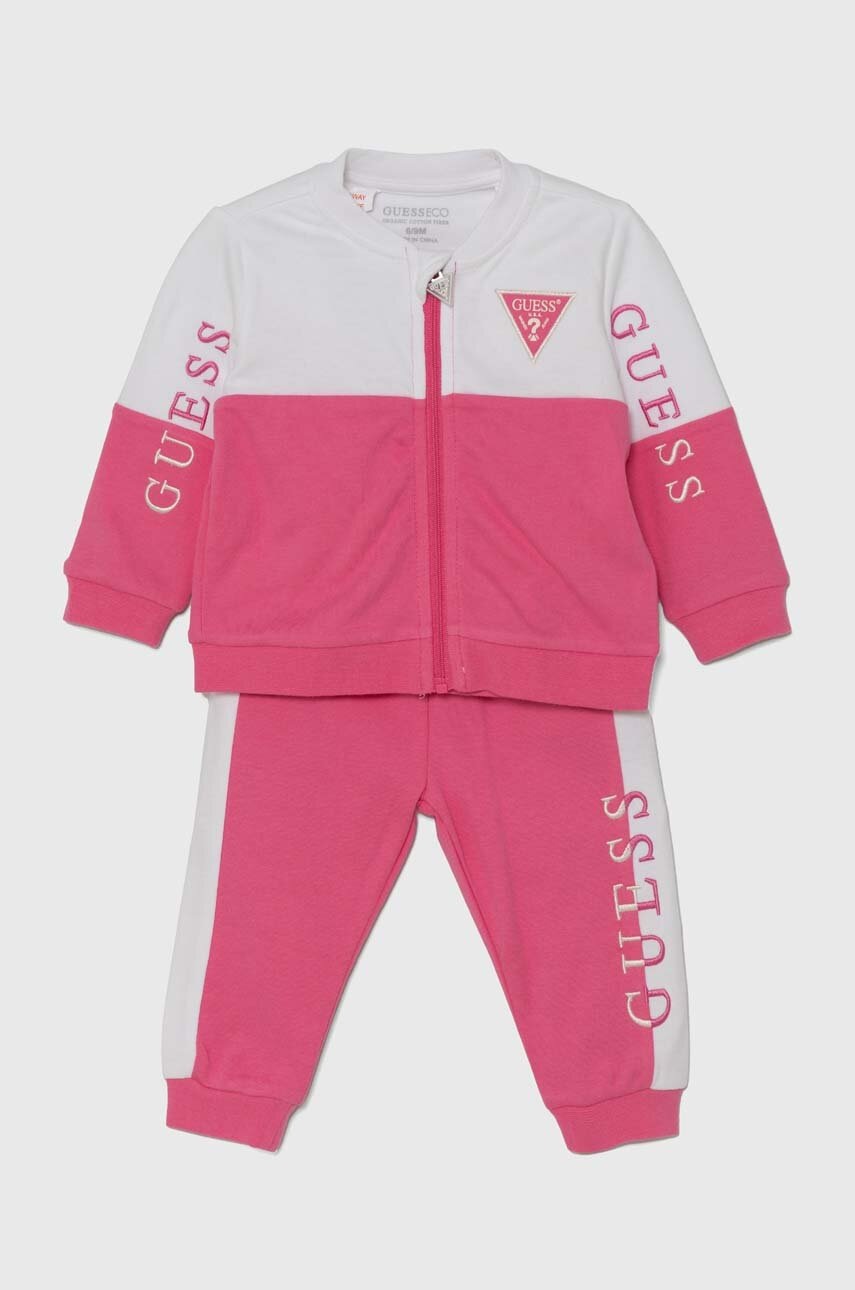 

Бебешки памучен комплект Guess в розово H4YW00 KA6W4, Розов