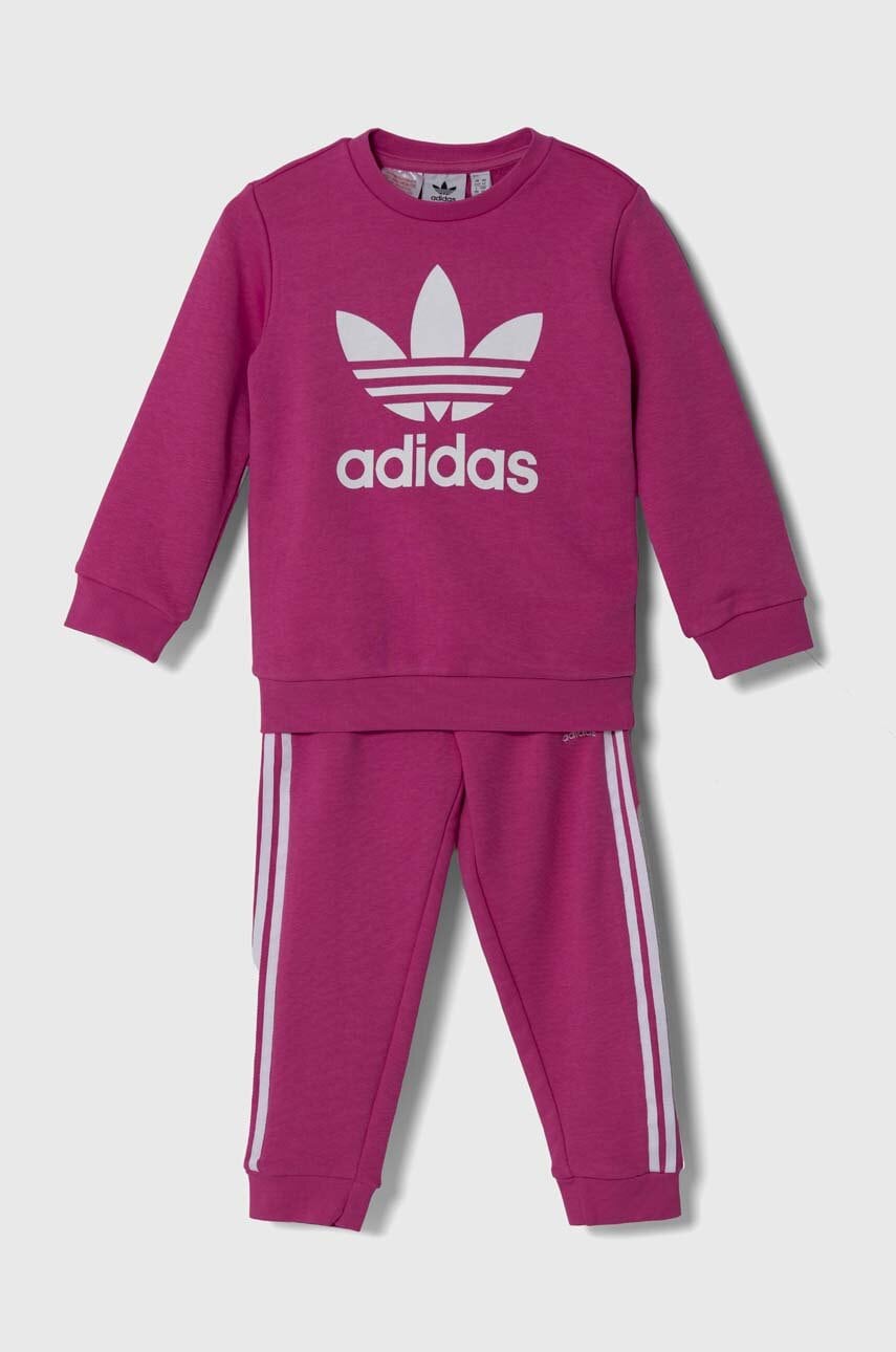 adidas Originals trening copii CREW SET culoarea roz, IX5149