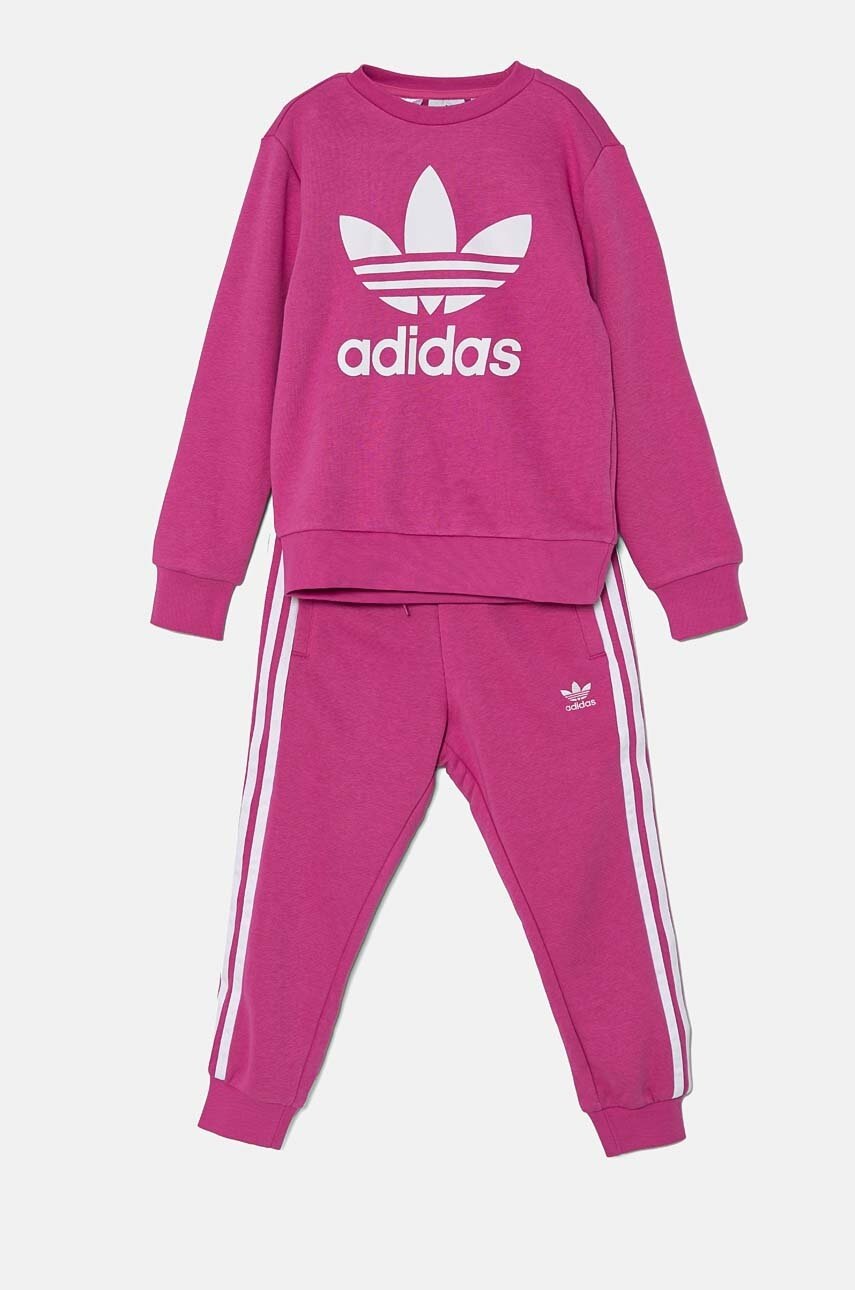 

Детски анцуг adidas Originals TREFOIL CREW SE в розово IY4781, Розов