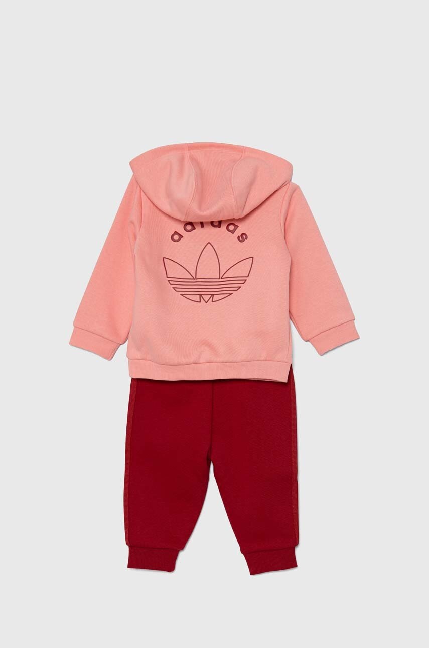 Детский спортивный костюм adidas Originals HOODIE SET цвет розовый IY9538