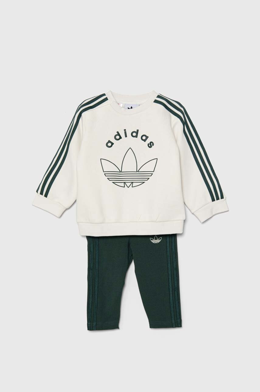 

Бебешки анцуг adidas Originals CREW LEGGING ST в бяло JE0508, Бял