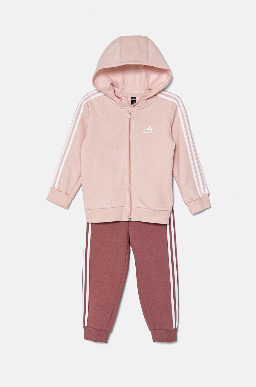 adidas trening bebelusi I 3S FZ FLOG culoarea roz, IV7410