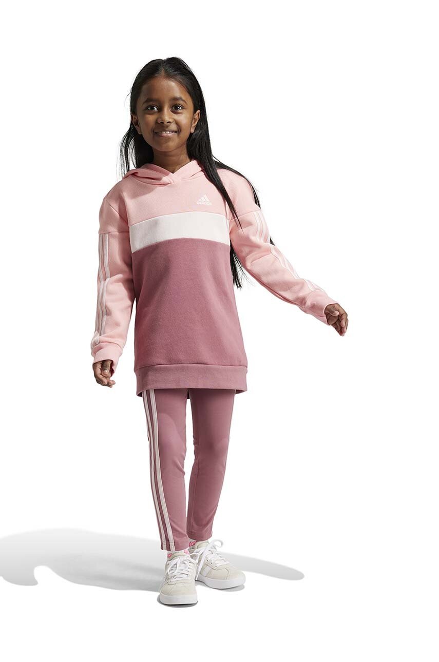 

Детски комплект adidas LG 3S TIB FL TS в розово IV7441, Розов