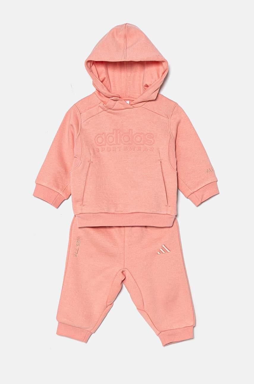 adidas trening bebelusi I SZN GFX SET culoarea roz, IW0914