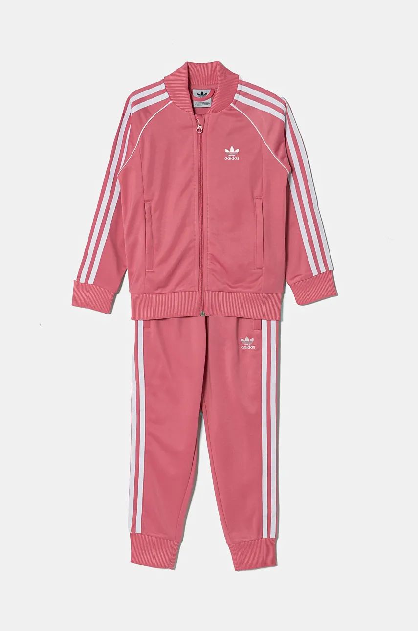 adidas Originals trening copii SST TRACKSUIT culoarea roz, IY4797