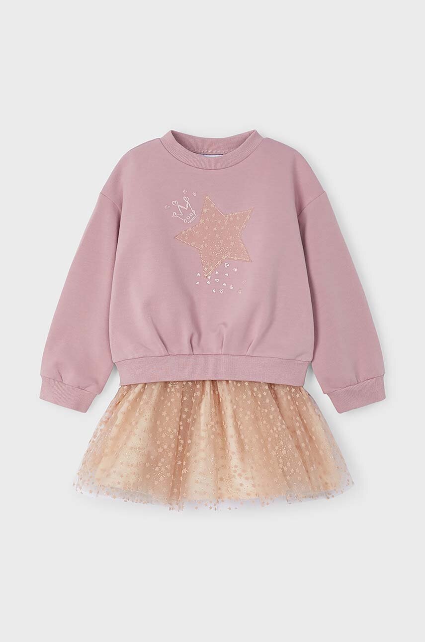 Комплект - блузка та спідниця Mayoral колір рожевий 4937