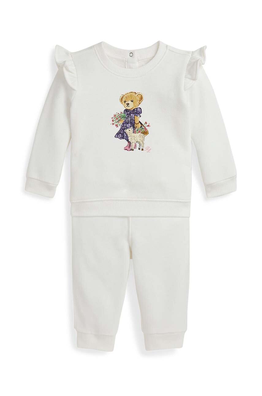 

Бебешки анцуг Polo Ralph Lauren в бяло 310952351001, Бял