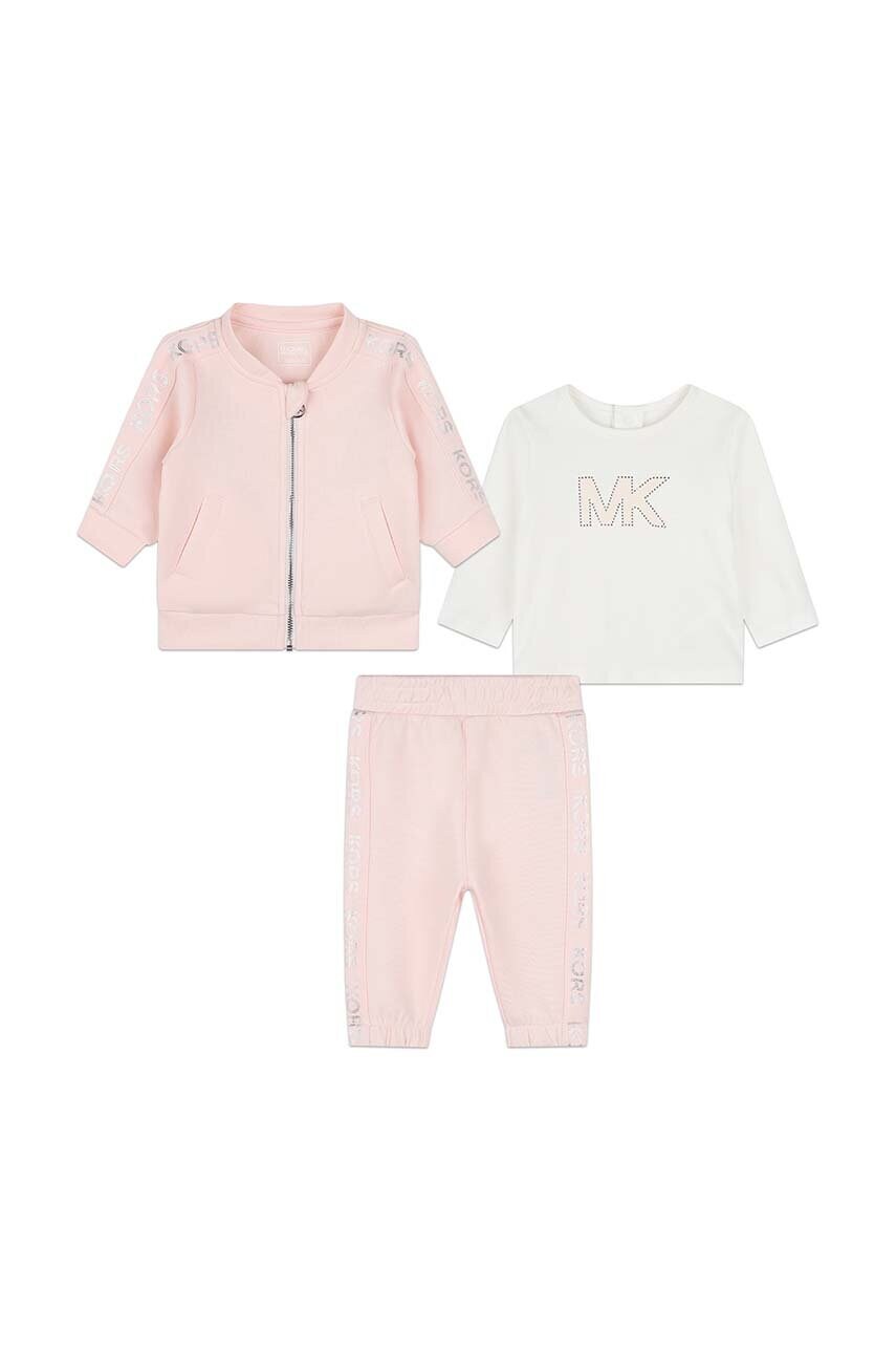 Michael Kors trening bebelusi 3-pack culoarea roz, R30130