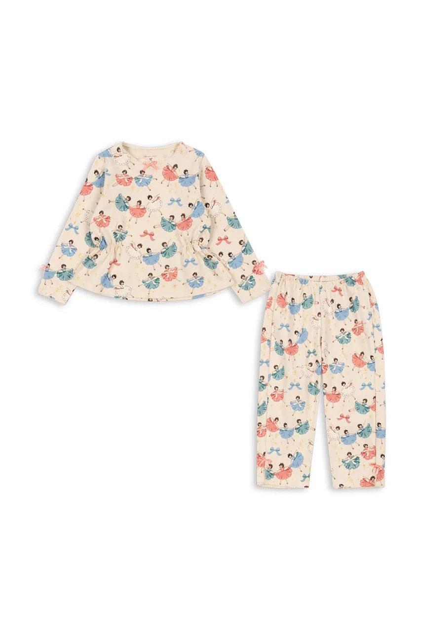 Konges Sløjd set de bumbac pentru copii DREY SET GOTS culoarea bej, KS102034 Konges Sløjd set de bumbac pentru copii DREY SET GOTS culoarea bej, KS102034