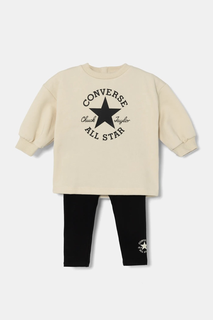 

Комплект за бебета Converse в бежово 1CG229, Бежов