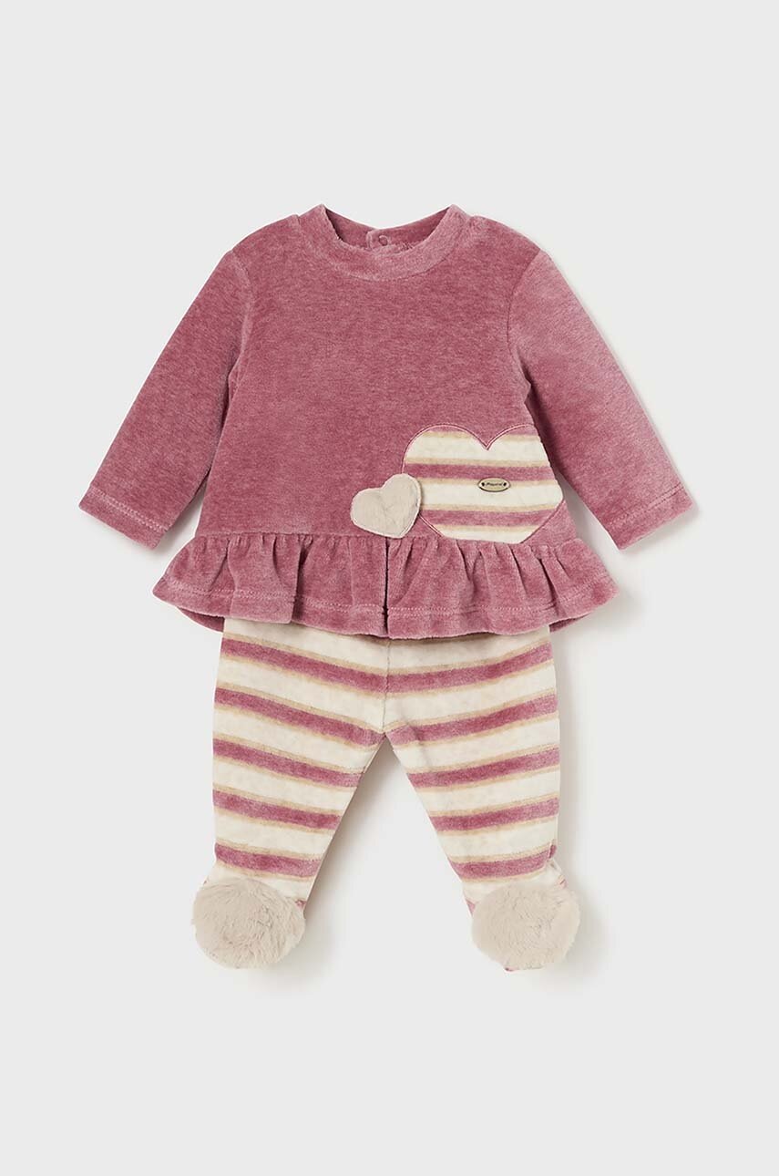 

Комплект за бебета Mayoral Newborn в червено 2505, Червен