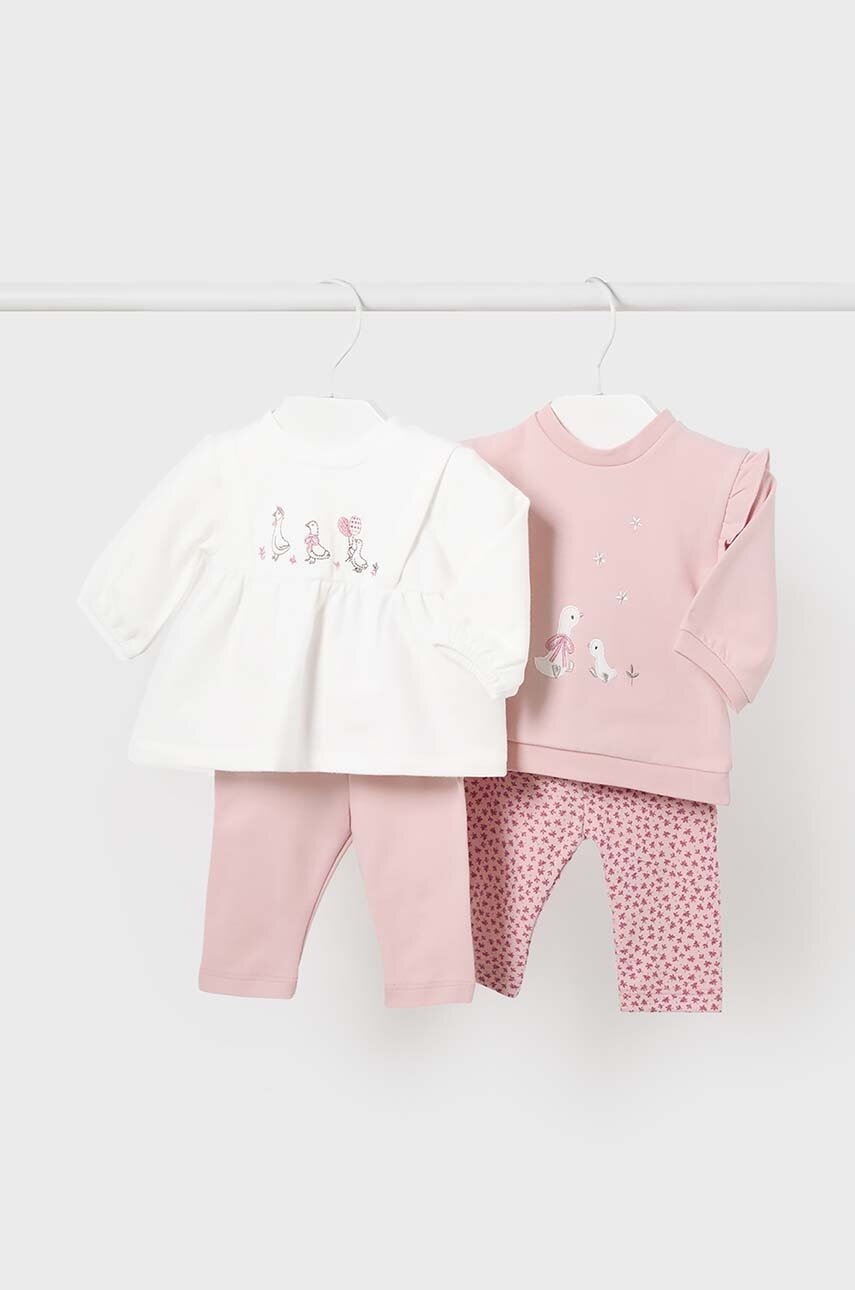

Комплект за бебета Mayoral Newborn (2 броя) в розово 2784, Розов