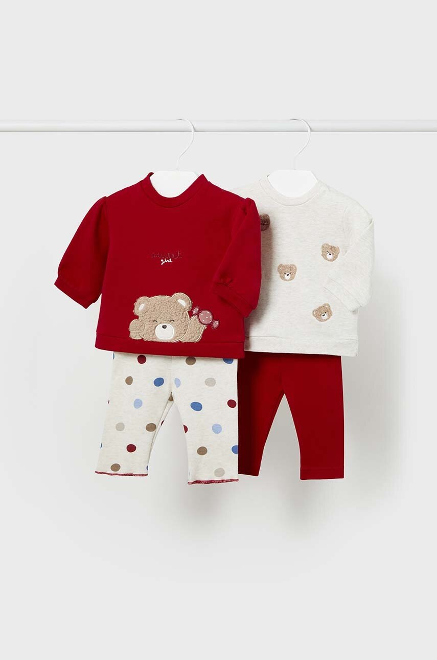 

Комплект за бебета Mayoral Newborn (2 броя) в червено 2786, Червен