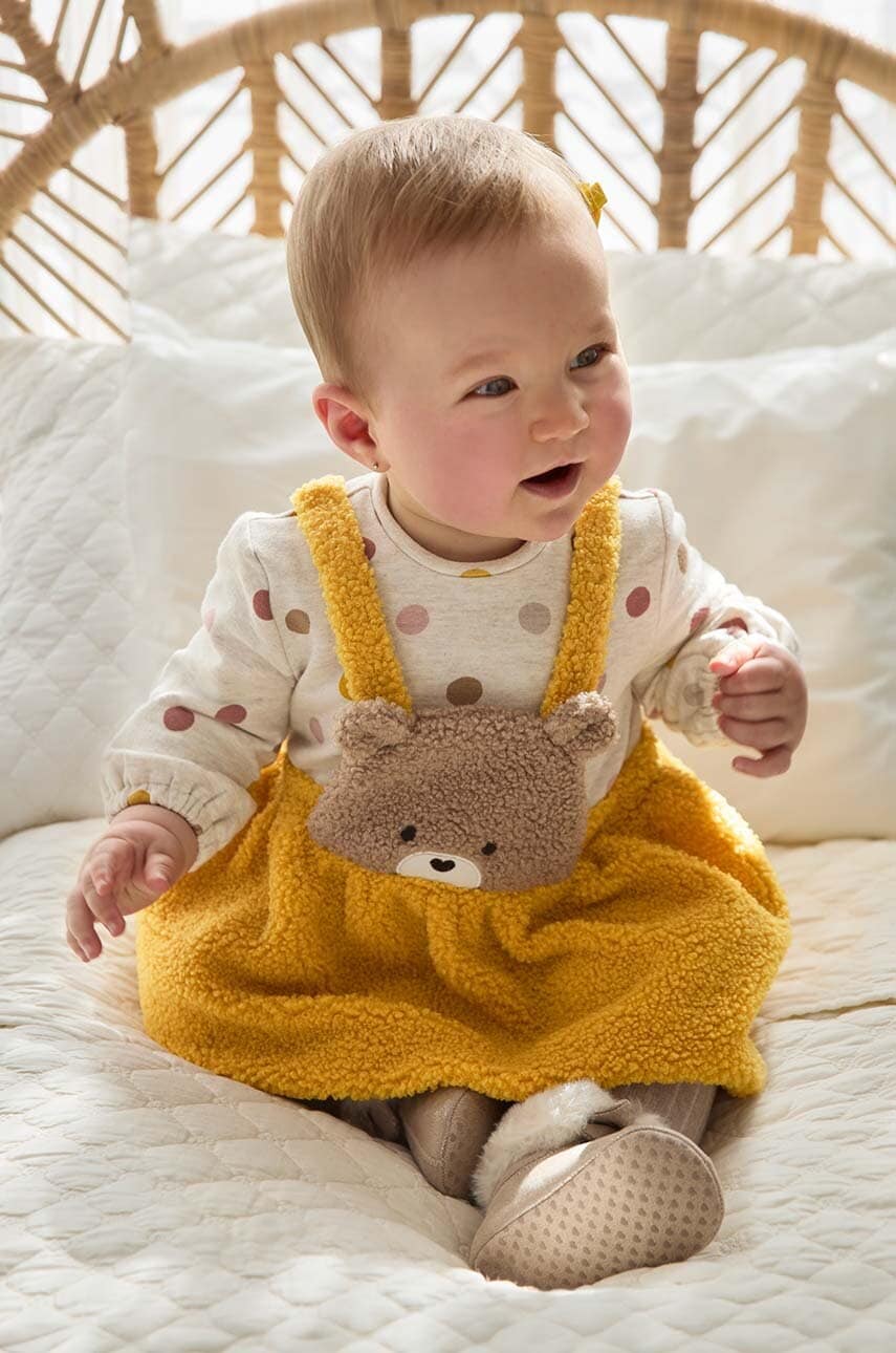 Mayoral Newborn compleu bebe culoarea galben, 2881 Mayoral Newborn compleu bebe culoarea galben, 2881