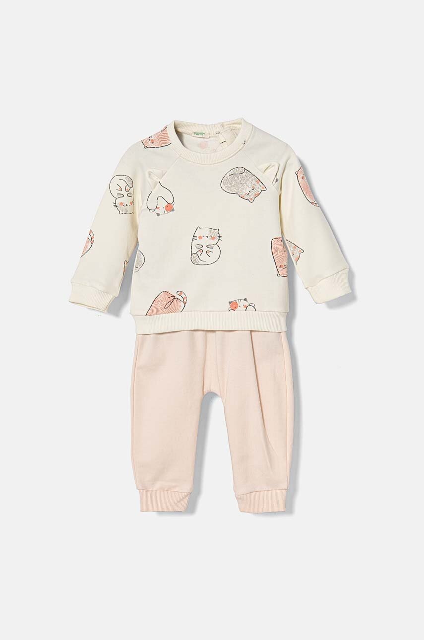 United Colors of Benetton trening bebelusi culoarea roz, 35JLAK00T