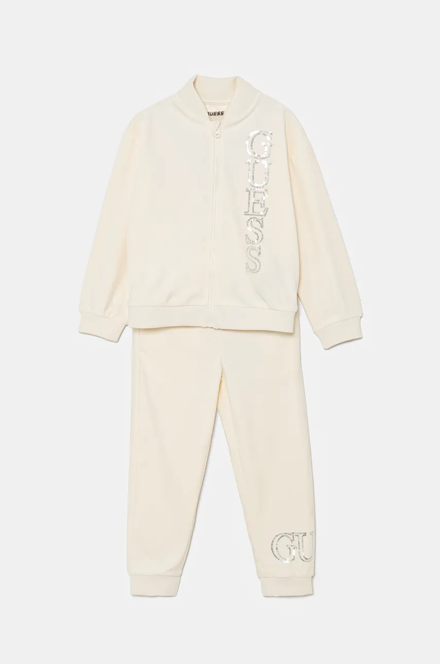 

Кадифен спортен екип Guess в бежово K4BG06 KBXI2, Бежов